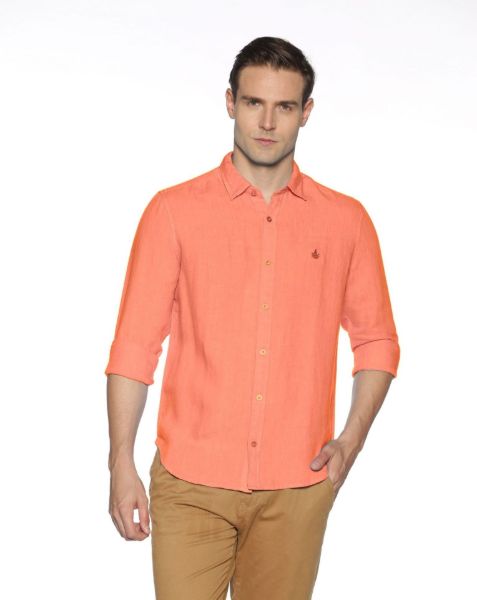 Image de Chemise lin unie XL CORAIL