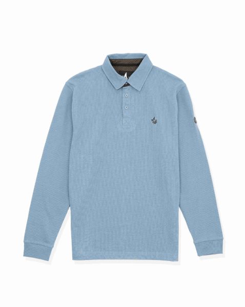 Image de Sweat shirt col polo 2 XL CIEL