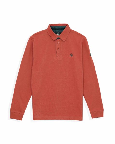 Image de Sweat shirt col polo 4 XL ROUILLE