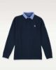 Image de Sweat shirt col polo col jeans M MARINE / CIEL