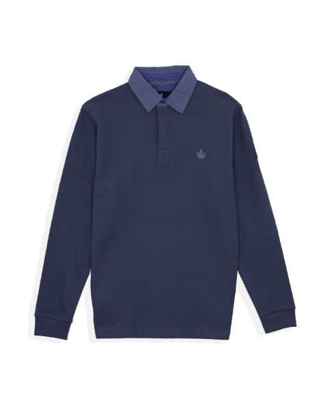 Image de Sweat shirt col polo col jeans L OFFICIER