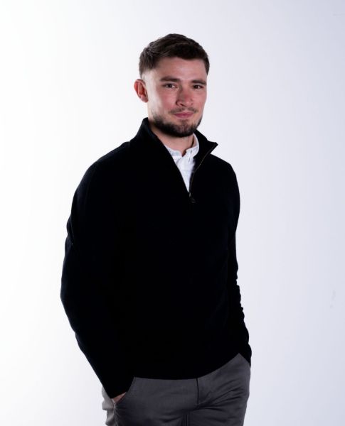 Image de Pull col camionneur cahemire unité M NOIR