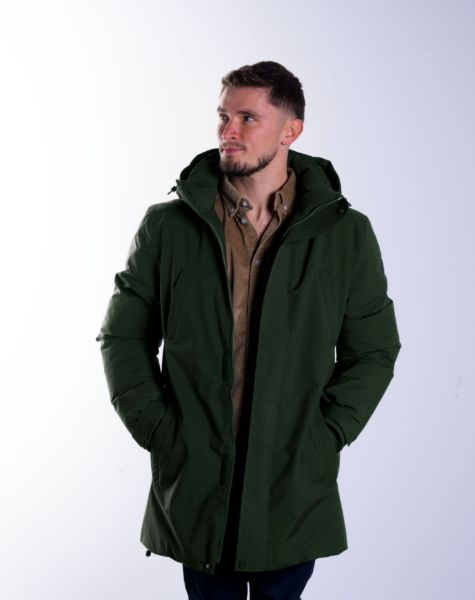 Image de Veste longue capuche zippée L KAKI