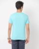 Image de T shirt coton bio-wash col V XL TURQUOISE