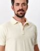 Image de Polo velours éponge uni S CREME