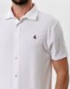 Image de Polo chemise boutonné velours éponge XL BLANC