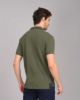 Image de Polo uni coton piqué S OLIVE