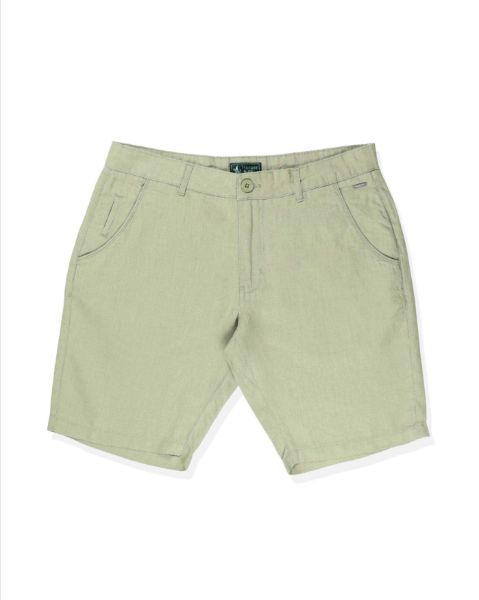 Image de Bermuda lin classic 40 KAKI