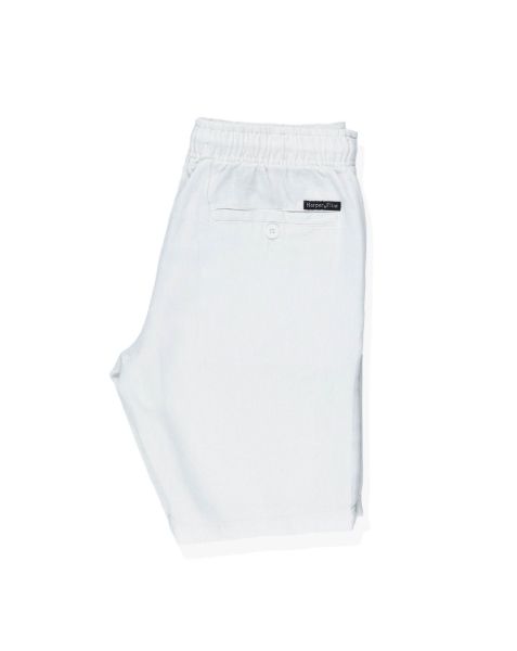 Image de Bermuda lin élastiqué 2 XL BLANC