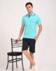 Image de Polo uni coton piqué 3 XL TURQUOISE