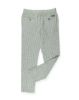 Image de Pantalon lin élastiqué à rayures M OLIVE