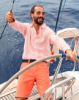 Image de Chemise lin manches longues rayée L ORANGE