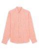 Image de Chemise lin manches longues rayée S ORANGE