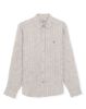 Image de Chemise lin manches longues rayée 3 XL TAUPE