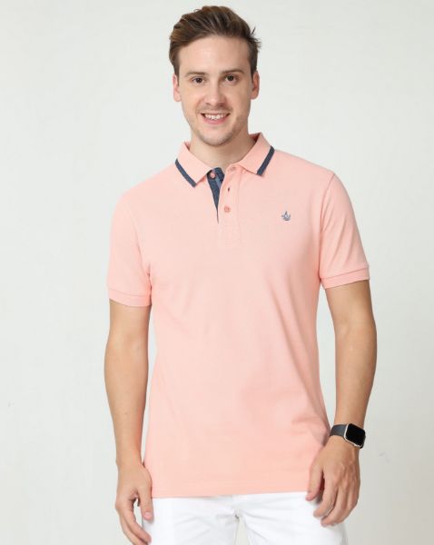 Image de Polo uni coton piqué L PECHE