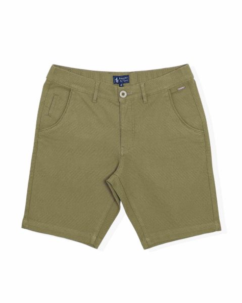 Image de Bermuda Dobby coton unité 44 OLIVE