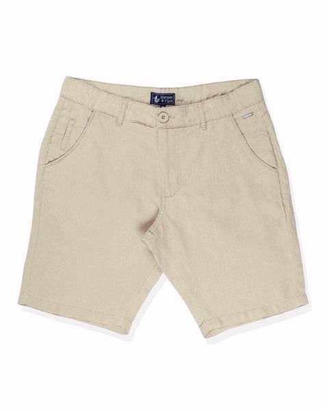 Image de Bermuda lin classic 46 BEIGE