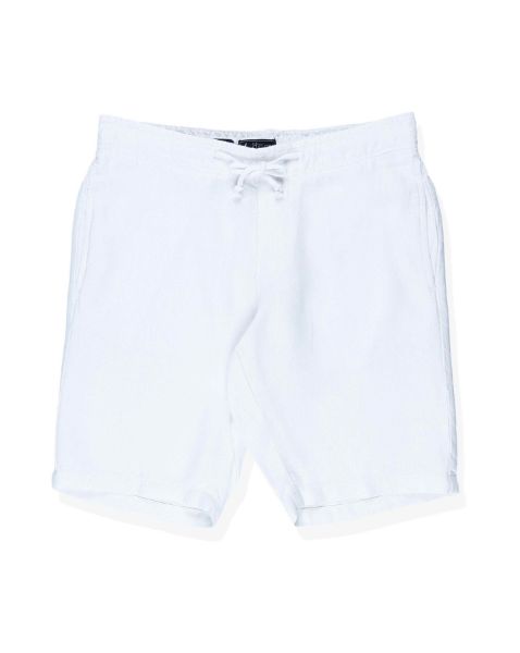 Image de Bermuda lin élastiqué XL BLANC