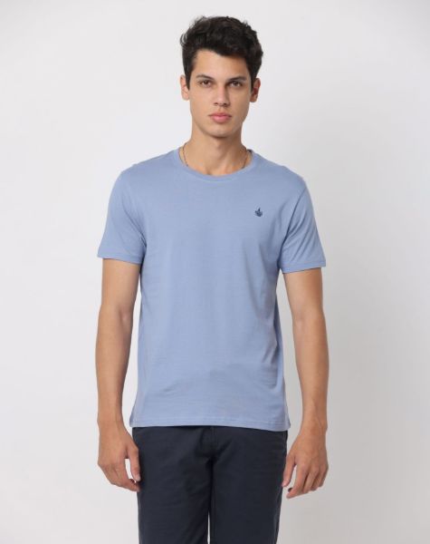 Image de T shirt coton bio-wash col rond S ARDOISE