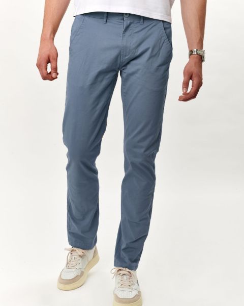 Image de Pantalon chino coton élasthanne 46 ARDOISE