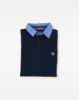Image de Sweat shirt col polo col jeans M MARINE / CIEL
