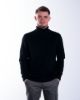 Image de Pull cachemire col roulé L NOIR