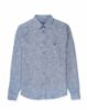 Image de Chemise en lin manches longues chinée L MARINE