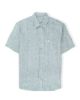 Image de Chemise en lin rayée manches courtes M KAKI