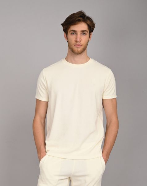 Image de T shirt en velours éponge S CREME