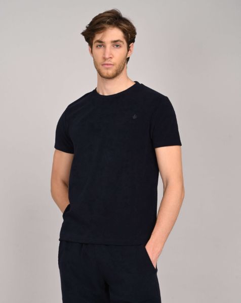 Image de T shirt en velours éponge M MARINE