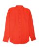 Image de Chemise lin unie col Mao M TANGERINE