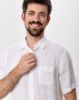 Image de Chemise lin manches courtes 4 XL BLANC