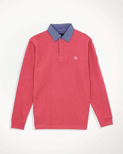 Image de Sweat shirt col polo col jeans 4 XL CORAIL