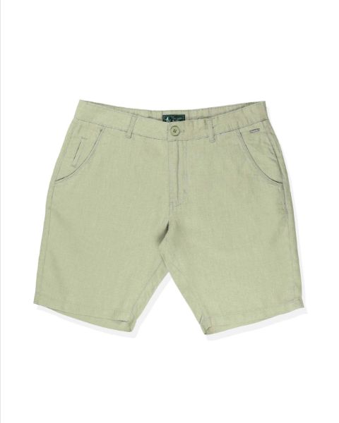 Image de Bermuda lin classic 38 KAKI