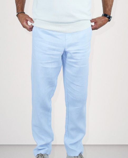 Image de Pantalon lin élastiqué XL GLACIER