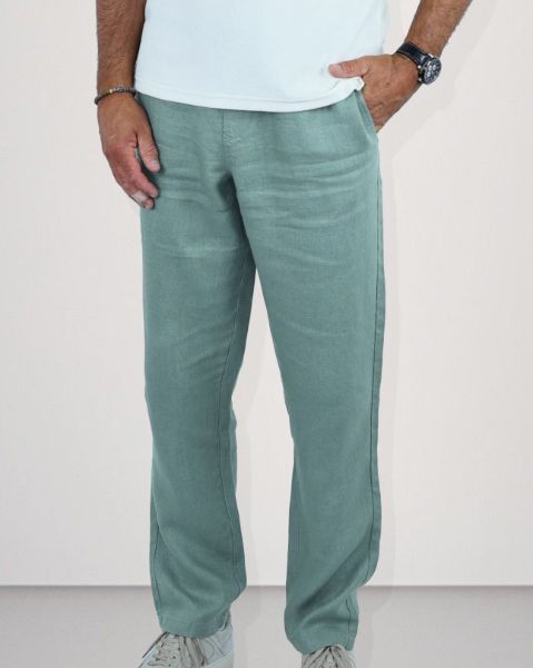 Image de Pantalon lin élastiqué XL LAGON