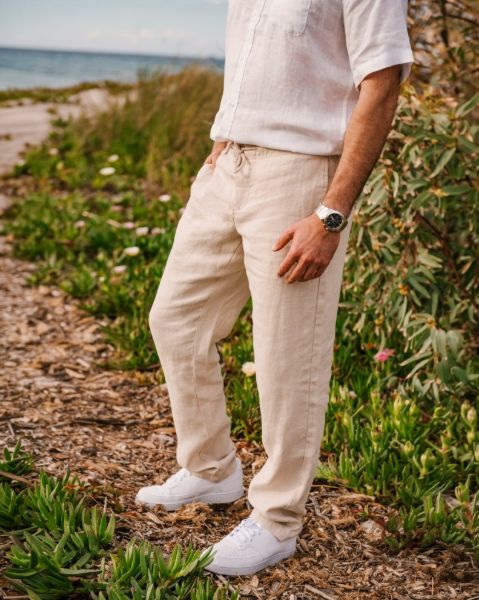 Image de Pantalon lin élastiqué S MASTIC