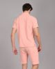 Image de Polo chemise boutonné velours éponge 3 XL VIEUX ROSE