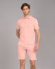 Image de Polo velours éponge uni S VIEUX ROSE