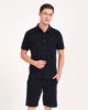 Image de Polo chemise boutonné velours éponge 4 XL MARINE