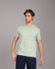 Image de T shirt coton bio-wash col V 4 XL CELADON