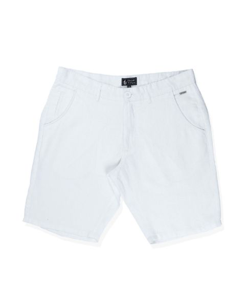 Image de Bermuda lin classic 46 BLANC