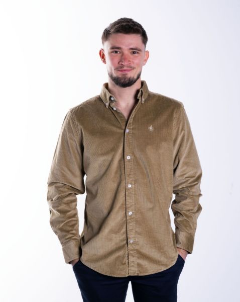 Image de Chemises velours côtélé unité S BEIGE
